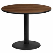 36'' ROUND WALNUT LAMINATE TABLE TOP WITH 24'' ROUND TABLE HEIGHT BASE <font color=green>FREE SHIPPING!</font> 36'' ROUND WALNUT LAMINATE TABLE TOP WITH 24'' ROUND TABLE HEIGHT BASE <font color=green>FREE SHIPPING!</font>