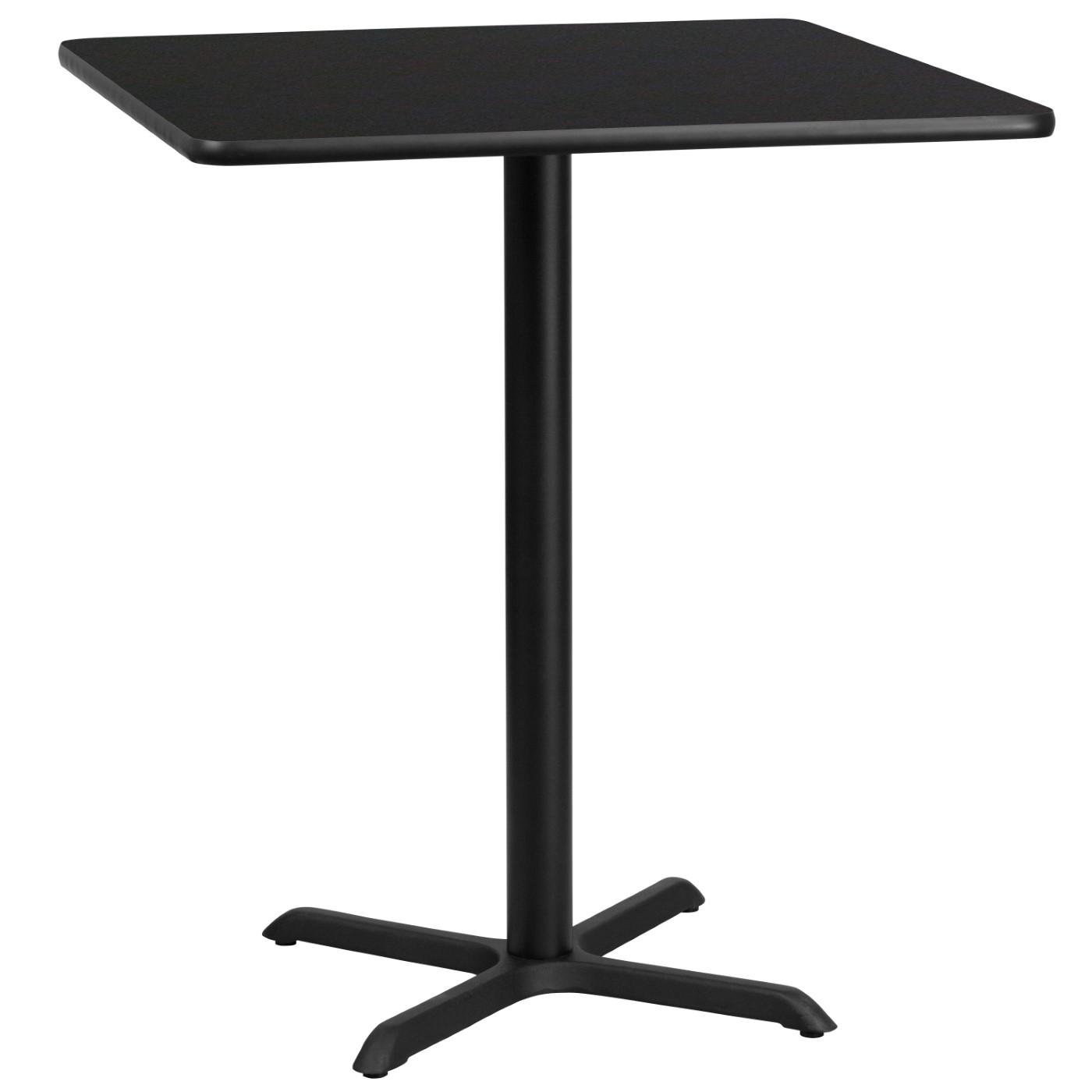 36'' SQUARE BLACK LAMINATE TABLE TOP WITH 30'' X 30'' BAR HEIGHT TABLE BASE: <font color=green>FREE SHIPPING!</font> 36'' SQUARE BLACK LAMINATE TABLE TOP WITH 30'' X 30'' BAR HEIGHT TABLE BASE: <font color=green>FREE SHIPPING!</font>