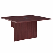 4 FT CONFERENCE TABLE EXTENSION WITH CHARGING PORT- MAHOGANY <FONT COLOR=GREEN>-FREE SHIPPING-</FONT>