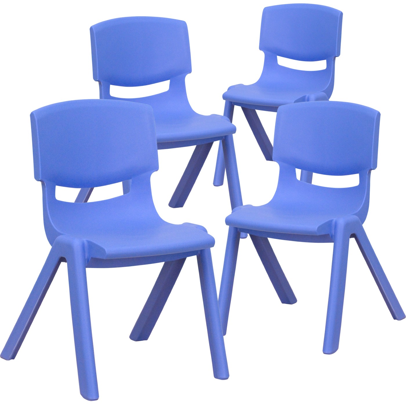 4 PACK BLUE PLASTIC STACKABLE SCHOOL CHAIR WITH 12'' SEAT HEIGHT: <font color=green>FREE SHIPPING!</font> 4 PACK BLUE PLASTIC STACKABLE SCHOOL CHAIR WITH 12'' SEAT HEIGHT: <font color=green>FREE SHIPPING!</font>
