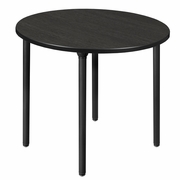 42 IN. MEDIUM ROUND BREAKROOM TABLE- ASH GREY TOP, BLACK FOLDING LEGS <FONT COLOR=GREEN>-FREE SHIPPING-</FONT>