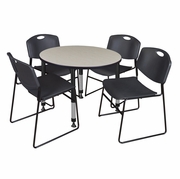 42 IN. ROUND ADJUSTABLE CLASSROOM TABLE- MAPLE & 4 STACK CHAIRS- BLACK <FONT COLOR=GREEN>-FREE SHIPPING-</FONT> 42 IN. ROUND ADJUSTABLE CLASSROOM TABLE- MAPLE & 4 STACK CHAIRS- BLACK <FONT COLOR=GREEN>-FREE SHIPPING-</FONT>