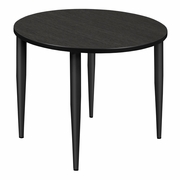 42 IN. ROUND BREAKROOM TABLE- ASH GREY TOP, BLACK TAPERED LEGS <FONT COLOR=GREEN>-FREE SHIPPING-</FONT>