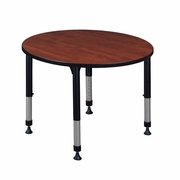 42 IN. ROUND HEIGHT ADJUSTABLE CLASSROOM ACTIVITY TABLE- CHERRY <FONT COLOR=GREEN>-FREE SHIPPING-</FONT>
