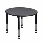 42 IN. ROUND HEIGHT ADJUSTABLE CLASSROOM ACTIVITY TABLE- GREY <FONT COLOR=GREEN>-FREE SHIPPING-</FONT>