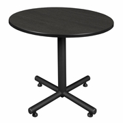 42 IN. ROUND X-BASE BREAKROOM TABLE- ASH GREY <FONT COLOR=GREEN>-FREE SHIPPING-</FONT>