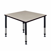 42 IN. SQUARE HEIGHT ADJUSTABLE CLASSROOM ACTIVITY TABLE- MAPLE <FONT COLOR=GREEN>-FREE SHIPPING-</FONT>