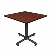 42 IN. SQUARE X-BASE BREAKROOM TABLE- CHERRY <FONT COLOR=GREEN>-FREE SHIPPING-</FONT>