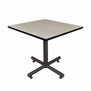 42 IN. SQUARE X-BASE BREAKROOM TABLE- MAPLE <FONT COLOR=GREEN>-FREE SHIPPING-</FONT>