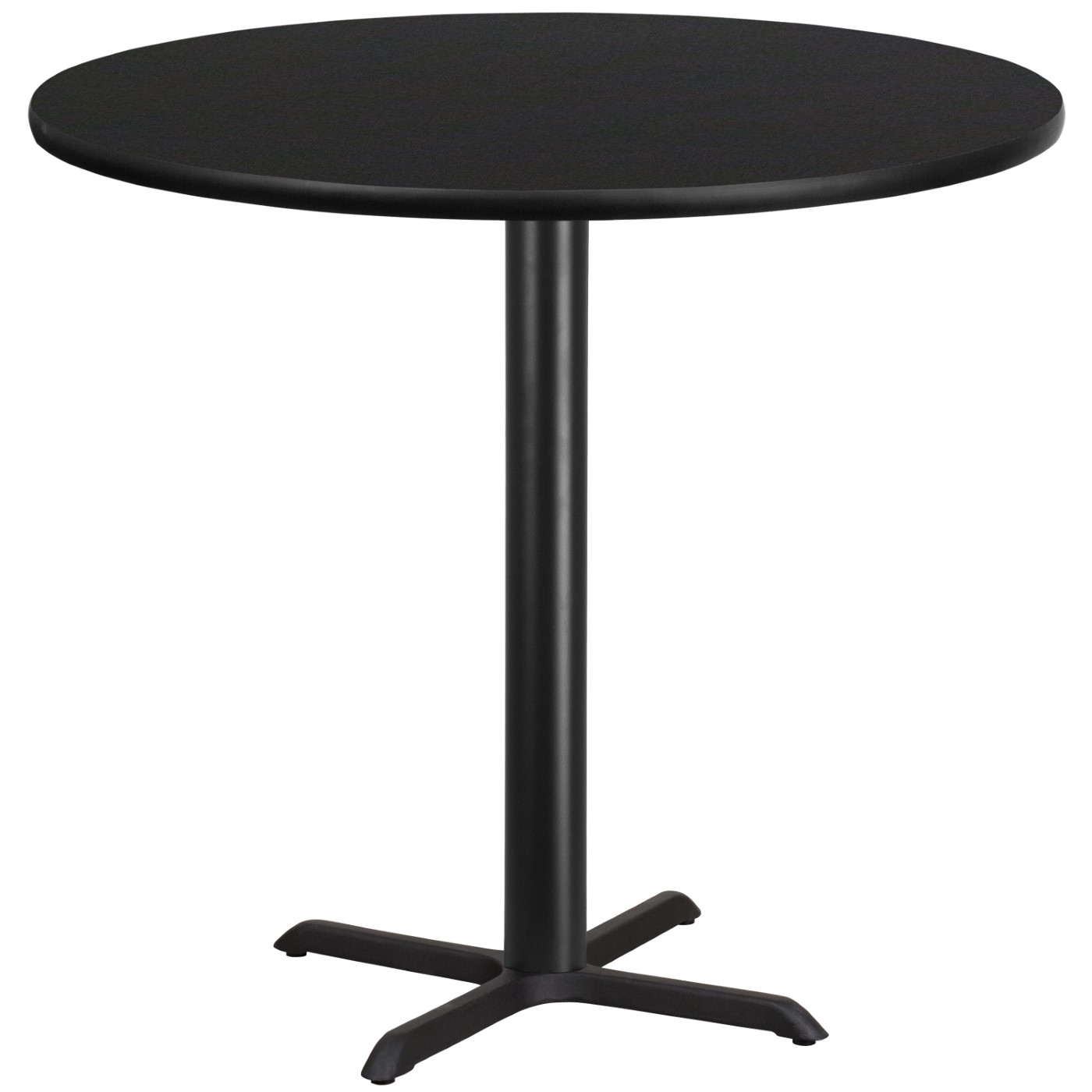 42'' ROUND BLACK LAMINATE TABLE TOP WITH 33'' X 33'' BAR HEIGHT TABLE BASE: <font color=green>FREE SHIPPING!</font> 42'' ROUND BLACK LAMINATE TABLE TOP WITH 33'' X 33'' BAR HEIGHT TABLE BASE: <font color=green>FREE SHIPPING!</font>