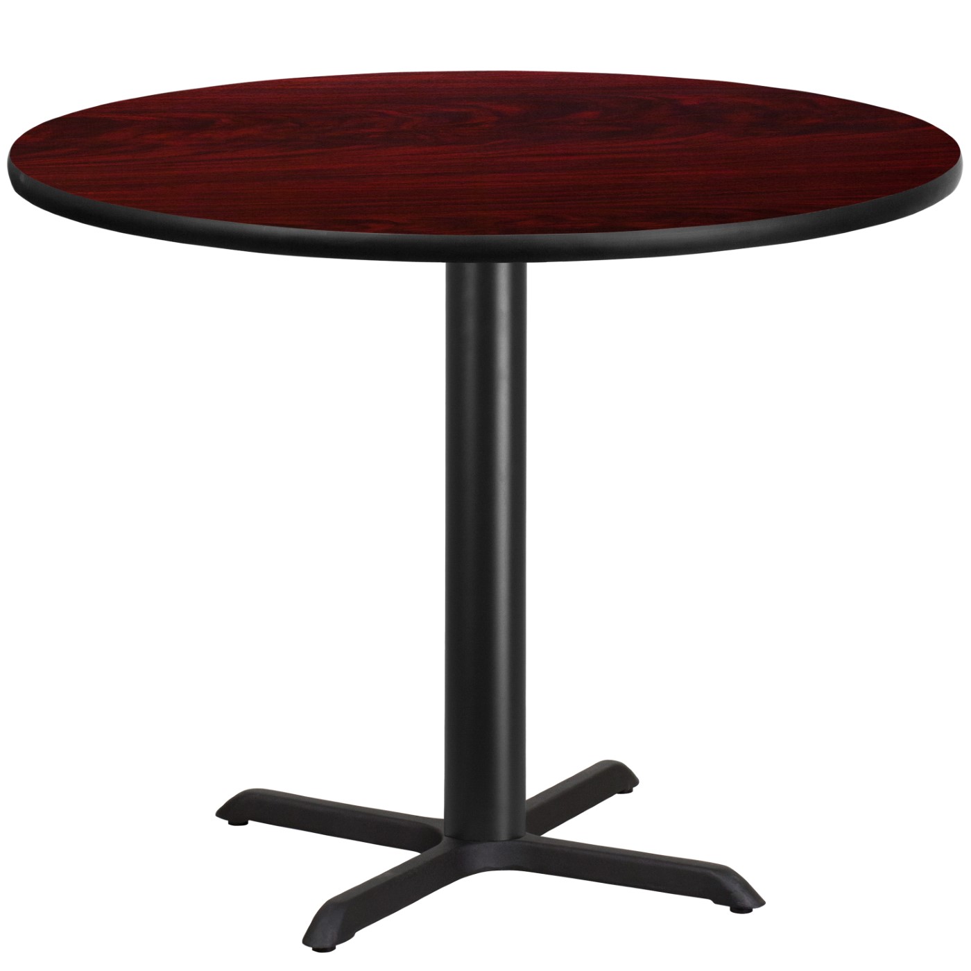 42'' ROUND MAHOGANY LAMINATE TABLE TOP WITH 33'' X 33'' TABLE HEIGHT BASE <font color=green>FREE SHIPPING!</font> 42'' ROUND MAHOGANY LAMINATE TABLE TOP WITH 33'' X 33'' TABLE HEIGHT BASE <font color=green>FREE SHIPPING!</font>