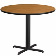 42'' ROUND NATURAL LAMINATE TABLE TOP WITH 33'' X 33'' TABLE HEIGHT BASE <font color=green>FREE SHIPPING!</font> 42'' ROUND NATURAL LAMINATE TABLE TOP WITH 33'' X 33'' TABLE HEIGHT BASE <font color=green>FREE SHIPPING!</font>