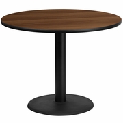 42'' ROUND WALNUT LAMINATE TABLE TOP WITH 24'' ROUND TABLE HEIGHT BASE <font color=green>FREE SHIPPING!</font> 42'' ROUND WALNUT LAMINATE TABLE TOP WITH 24'' ROUND TABLE HEIGHT BASE <font color=green>FREE SHIPPING!</font>