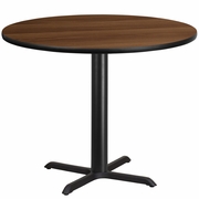 42'' ROUND WALNUT LAMINATE TABLE TOP WITH 33'' X 33'' TABLE HEIGHT BASE <font color=green>FREE SHIPPING!</font> 42'' ROUND WALNUT LAMINATE TABLE TOP WITH 33'' X 33'' TABLE HEIGHT BASE <font color=green>FREE SHIPPING!</font>