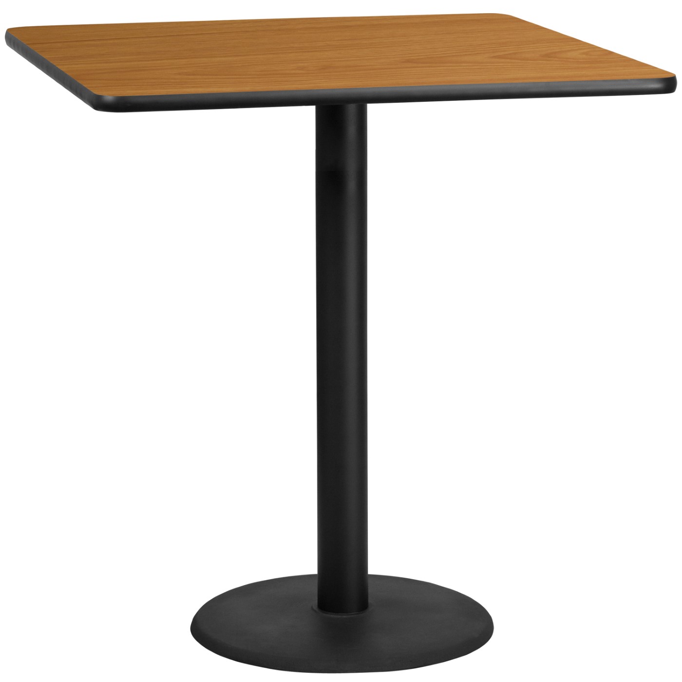 42'' SQUARE NATURAL LAMINATE TABLE TOP WITH 24'' ROUND BAR HEIGHT TABLE BASE: <font color=green>FREE SHIPPING!</font> 42'' SQUARE NATURAL LAMINATE TABLE TOP WITH 24'' ROUND BAR HEIGHT TABLE BASE: <font color=green>FREE SHIPPING!</font>