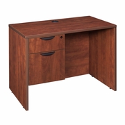 42 X 24 IN. EXECUTIVE DESK WITH SINGLE PEDESTAL DRAWER UNIT- CHERRY <FONT COLOR=GREEN>-FREE SHIPPING-</FONT>