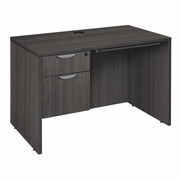 42 X 24 IN. EXECUTIVE DESK WITH SINGLE PEDESTAL DRAWER UNIT & PENCIL DRAWER- ASH GREY <FONT COLOR=GREEN>-FREE SHIPPING-</FONT>