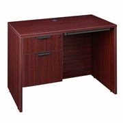 42 X 24 IN. EXECUTIVE DESK WITH SINGLE PEDESTAL DRAWER UNIT & PENCIL DRAWER- MAHOGANY <FONT COLOR=GREEN>-FREE SHIPPING-</FONT>