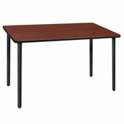 42 X 24 IN. FOLDING TRAINING SEMINAR TABLE- CHERRY TOP, BLACK LEGS <FONT COLOR=GREEN>-FREE SHIPPING-</FONT>
