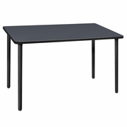 42 X 24 IN. FOLDING TRAINING SEMINAR TABLE- GREY TOP, BLACK LEGS <FONT COLOR=GREEN>-FREE SHIPPING-</FONT>