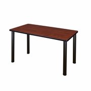 42 X 24 IN. TRAINING SEMINAR TABLE- CHERRY TOP, BLACK LEGS <FONT COLOR=GREEN>-FREE SHIPPING-</FONT>