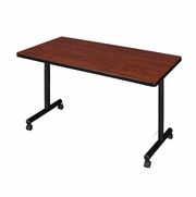 42 X 30 IN. MOBILE T-BASE TRAINING SEMINAR TABLE- CHERRY <FONT COLOR=GREEN>-FREE SHIPPING-</FONT>