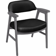 476 MID-CENTURY MODERN ACCENT CHAIR- GREY & BLACK: <font color=green>-FREE SHIPPING-</font>