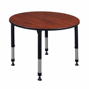 48 IN. ROUND HEIGHT ADJUSTABLE CLASSROOM ACTIVITY TABLE- CHERRY <FONT COLOR=GREEN>-FREE SHIPPING-</FONT>