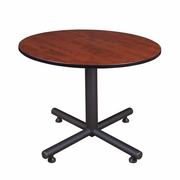 48 IN. ROUND X-BASE BREAKROOM TABLE- CHERRY <FONT COLOR=GREEN>-FREE SHIPPING-</FONT>
