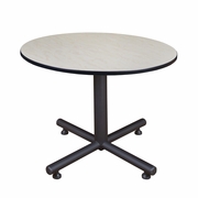 48 IN. ROUND X-BASE BREAKROOM TABLE- MAPLE <FONT COLOR=GREEN>-FREE SHIPPING-</FONT>