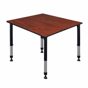 48 IN. SQUARE HEIGHT ADJUSTABLE CLASSROOM ACTIVITY TABLE- CHERRY <FONT COLOR=GREEN>-FREE SHIPPING-</FONT>