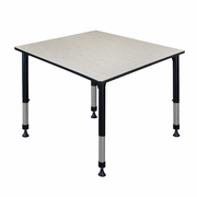 48 IN. SQUARE HEIGHT ADJUSTABLE CLASSROOM ACTIVITY TABLE- MAPLE <FONT COLOR=GREEN>-FREE SHIPPING-</FONT>