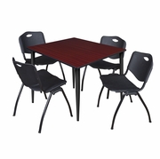 48 INCH SQUARE BREAKROOM TABLE & CHAIR SETS