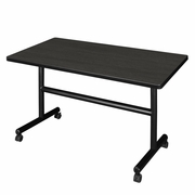 48" X 24" FLIP TOP MOBILE TRAINING TABLE- ASH GREY. <font color=green>-FREE SHIPPING-</font>