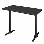 48 X 24 IN. STEEL T-BASE CAFE TRAINING SEMINAR TABLE- ASH GREY <FONT COLOR=GREEN>-FREE SHIPPING-</FONT>