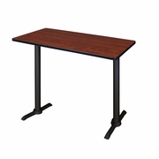 48 X 24 IN. STEEL T-BASE CAFE TRAINING SEMINAR TABLE- CHERRY <FONT COLOR=GREEN>-FREE SHIPPING-</FONT>