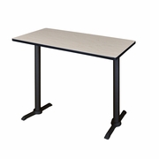 48 X 24 IN. STEEL T-BASE CAFE TRAINING SEMINAR TABLE- MAPLE <FONT COLOR=GREEN>-FREE SHIPPING-</FONT>