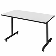 48 X 24 IN. STEEL T-BASE TRAINING SEMINAR TABLE- WHITE <FONT COLOR=GREEN>-FREE SHIPPING-</FONT>