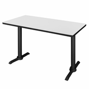 48 X 24 IN. STEEL T-BASE TRAINING SEMINAR TABLE- WHITE <FONT COLOR=GREEN>-FREE SHIPPING-</FONT>
