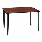 48 X 24 IN. TRAINING SEMINAR TABLE- CHERRY TOP, BLACK TAPERED LEGS <FONT COLOR=GREEN>-FREE SHIPPING-</FONT>