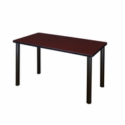 48 X 24 IN. TRAINING SEMINAR TABLE- MAHOGANY TOP, BLACK LEGS <FONT COLOR=GREEN>-FREE SHIPPING-</FONT>