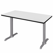 48" X 24" TRAINING TABLE- WHITE/ GREY BASE <FONT COLOR=GREEN>-FREE SHIPPING-</FONT>