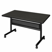 48" X 30" FLIP TOP MOBILE TRAINING TABLE WITH MODESTY- ASH GREY. <font color=green>-FREE SHIPPING-</font>