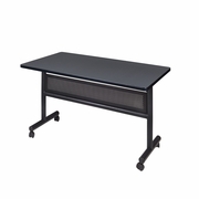 48" X 30" FLIP TOP MOBILE TRAINING TABLE WITH MODESTY- GREY. <font color=green>-FREE SHIPPING-</font>