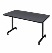 48 X 30 IN. MOBILE T-BASE TRAINING SEMINAR TABLE- GREY <FONT COLOR=GREEN>-FREE SHIPPING-</FONT>