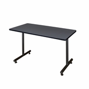 48 X 30 IN. STEEL T-BASE TRAINING SEMINAR TABLE- GREY <FONT COLOR=GREEN>-FREE SHIPPING-</FONT>