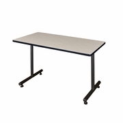 48 X 30 IN. STEEL T-BASE TRAINING SEMINAR TABLE- MAPLE <FONT COLOR=GREEN>-FREE SHIPPING-</FONT>