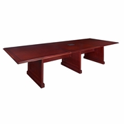 50% DISCOUNT WITH FREE SHIPPING -  12 FT. MAHOGANY TRADITIONAL CONFERENCE TABLE WITH CHARGING PORT - FREE SHIPPING<br><font color=red>Temporarily Out of Stock</font>