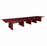 50% DISCOUNT WITH FREE SHIPPING -  20 FT. MAHOGANY TRADITIONAL CONFERENCE TABLE WITH 3 CHARGING PORTS - FREE SHIPPING.<br><font color=red>Temporarily Out of Stock</font>