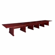 50% DISCOUNT WITH FREE SHIPPING -  24 FT. MAHOGANY TRADITIONAL CONFERENCE TABLE WITH 4 CHARGING PORTS - FREE SHIPPING.<br><font color=red>Temporarily Out of Stock</font>